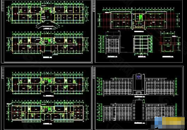 大型办公楼建筑详细cad设计方案施工图