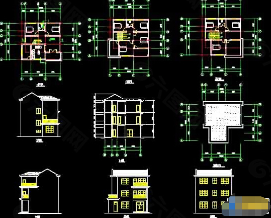 农村私宅建筑设计cad方案图