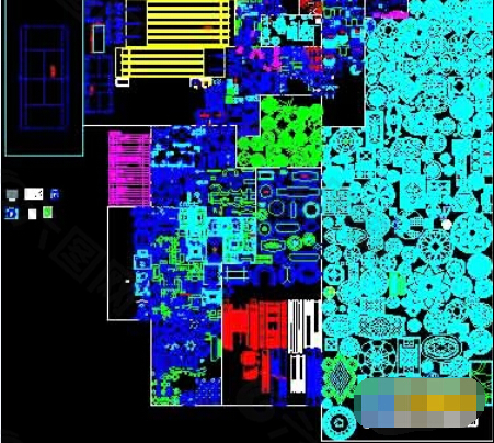 齐全的CAD建筑施工技术图块