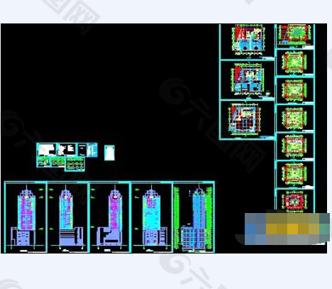 某高层建筑楼cad详细设计图