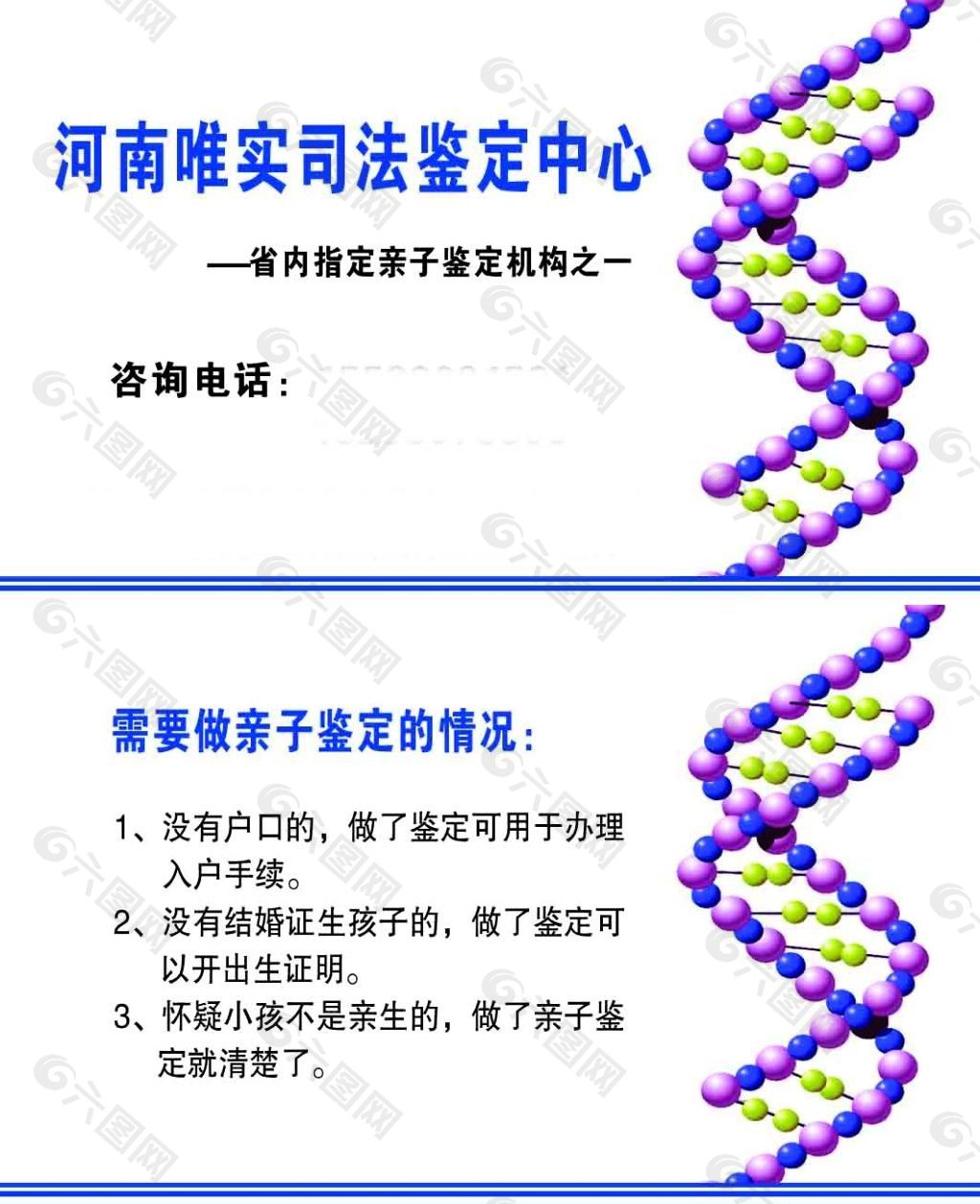 亲子鉴定名片