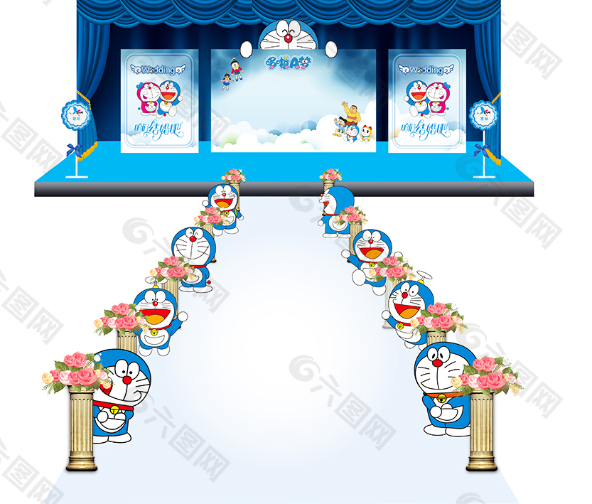 哆啦A梦主题婚礼设计全图