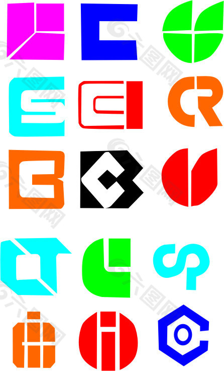 C字母LOGO设计素材