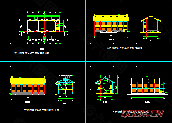 某古建群建筑图 CAD图纸下载