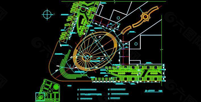 复杂花坛设计图纸