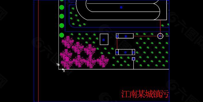 某污水处理厂平面图