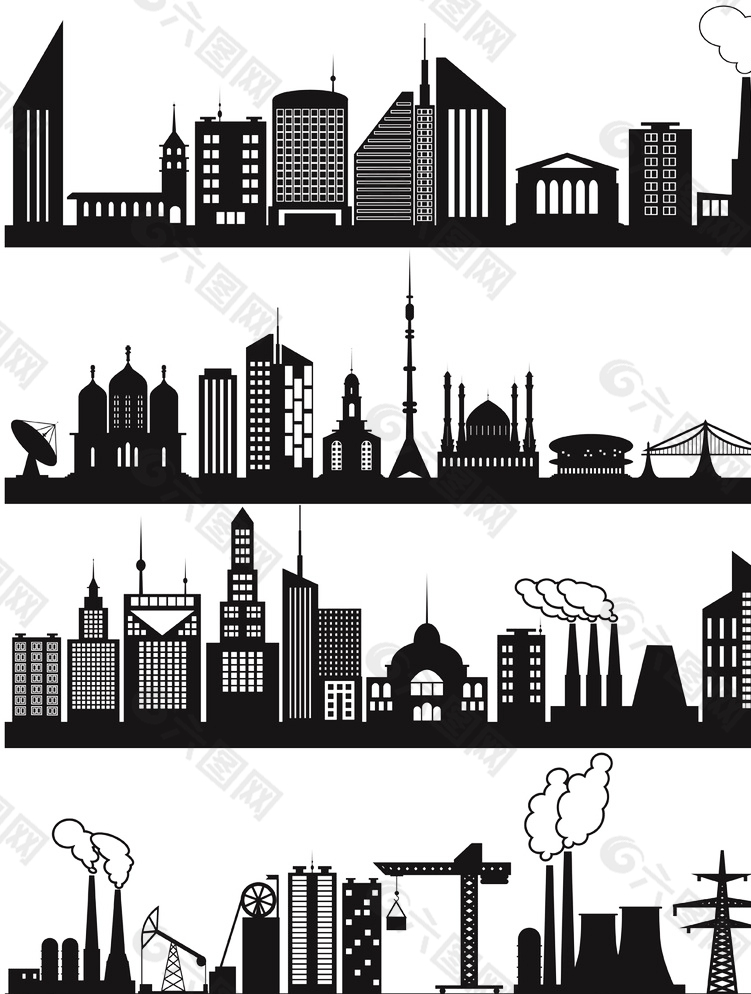 表示城市的图例图片