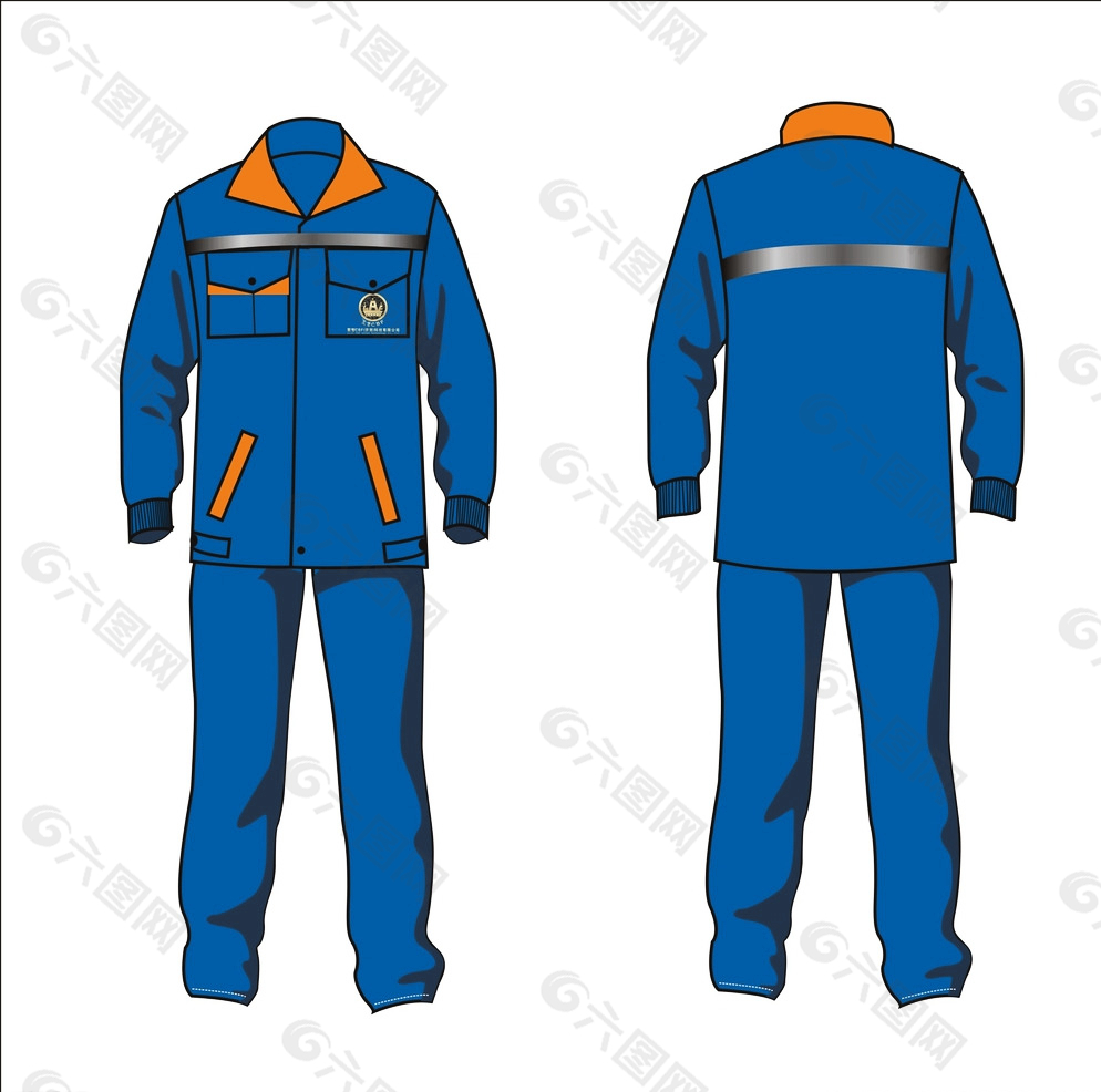 工作服服装效果图图片