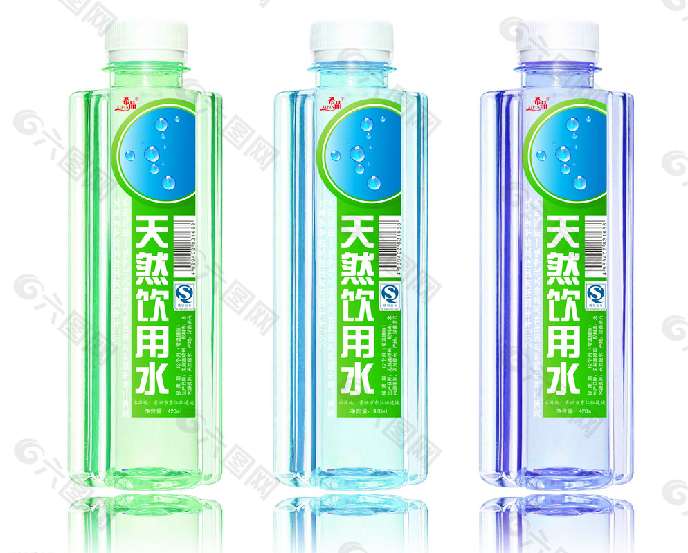 饮用天然水包装设计图片