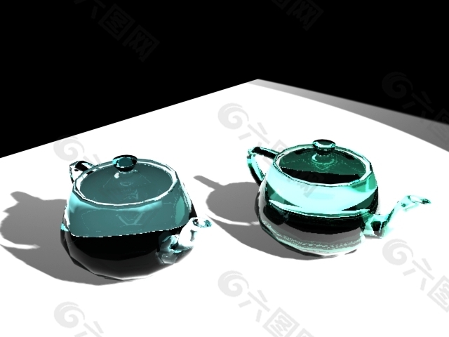 3dsMax玻璃茶壶
