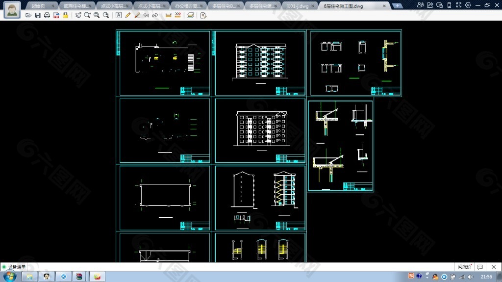 某多层住宅施楼CAD施工图纸