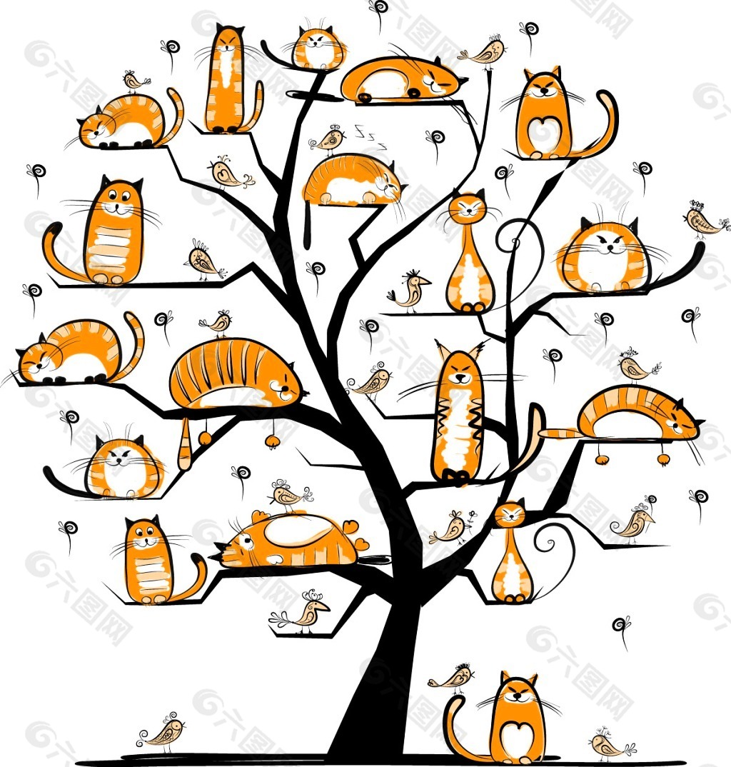 猫的树cattree作品图片