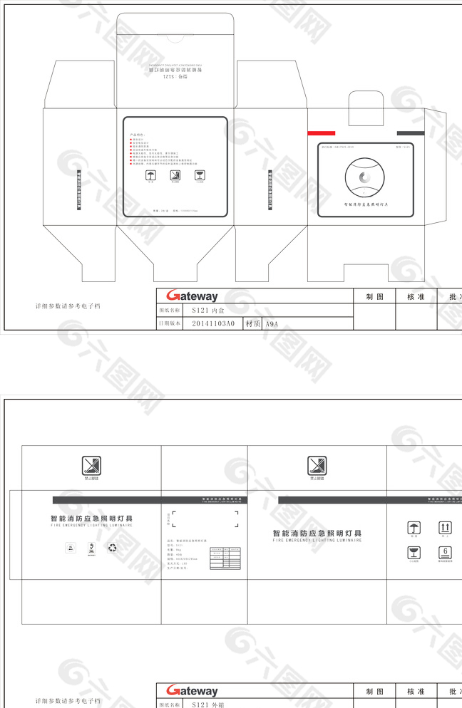 照明用具包装图片