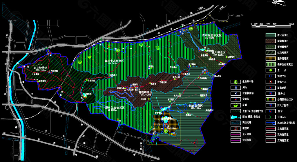 公园广场 山郊野公园总体规划图片