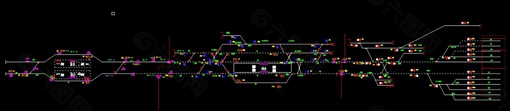 地铁站场平面结构图