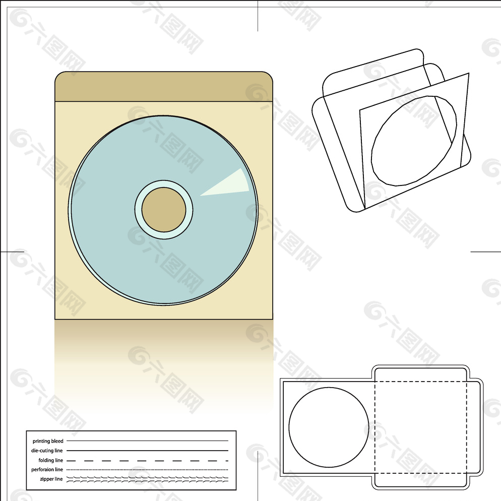 光盘包装盒图片
