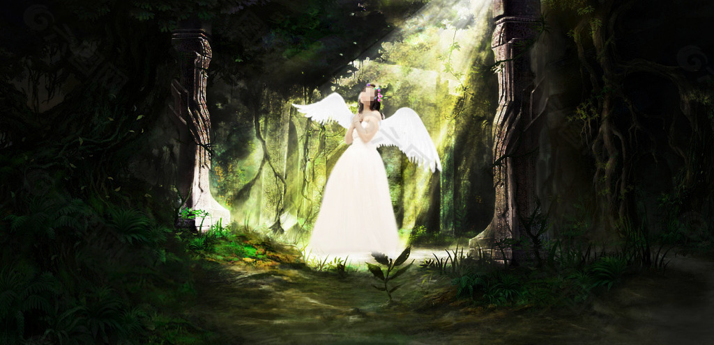 森林飞来的白衣天使希腊神话