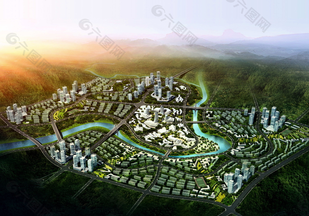 城市鸟瞰图图片装饰装修素材免费下载(图片编号:5230142)-六图网