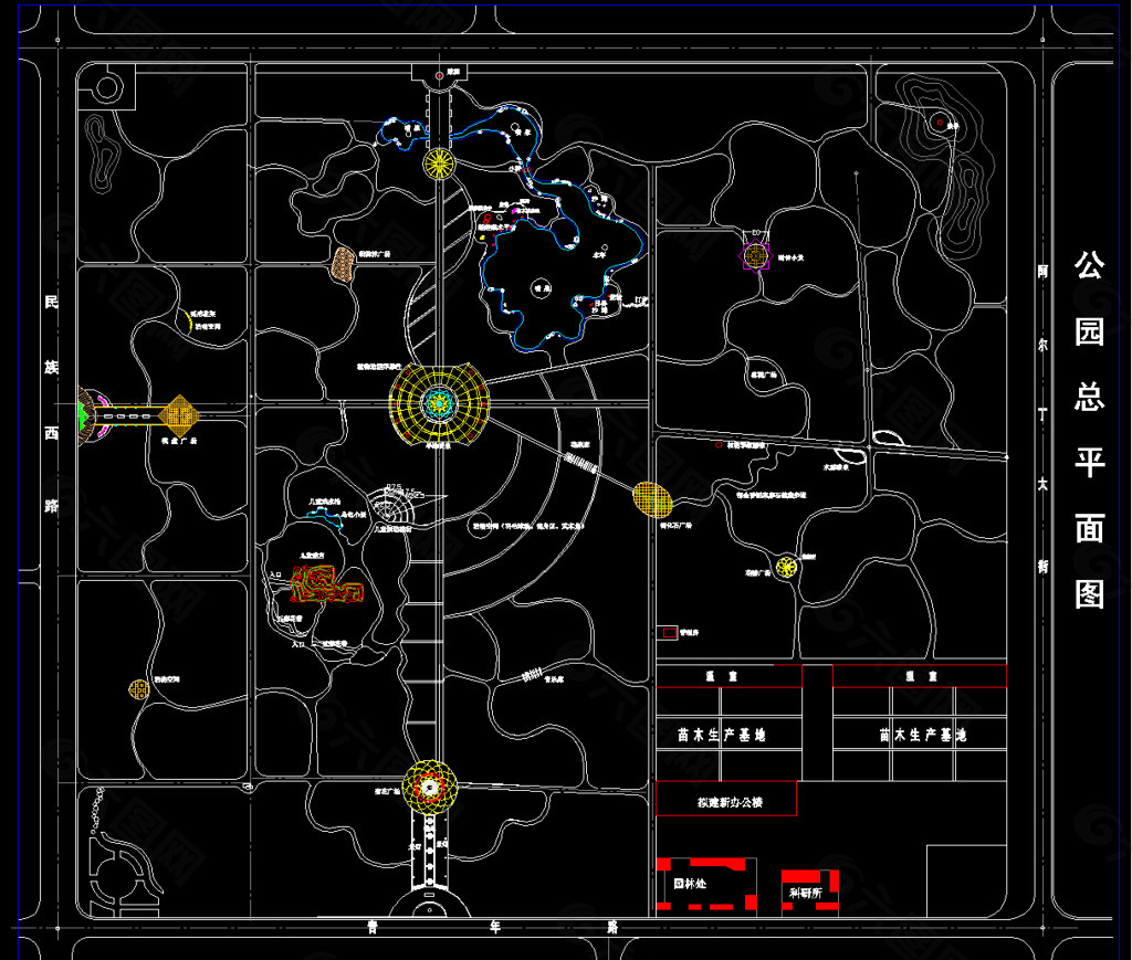 公园广场 公园规划图图片
