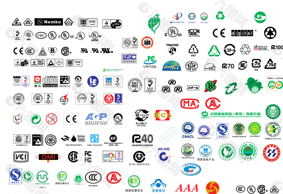 认证 环保 logo 标志图片