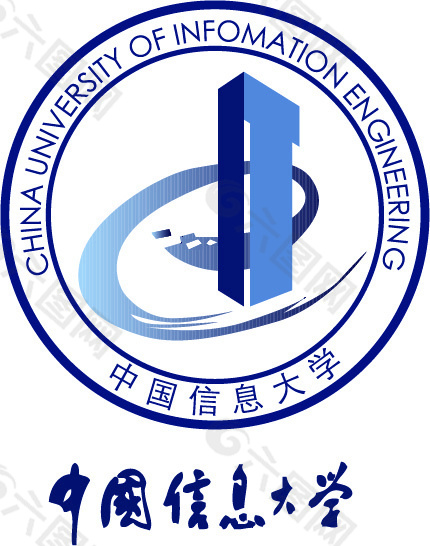 logo设计中国信息大学标志AI SY