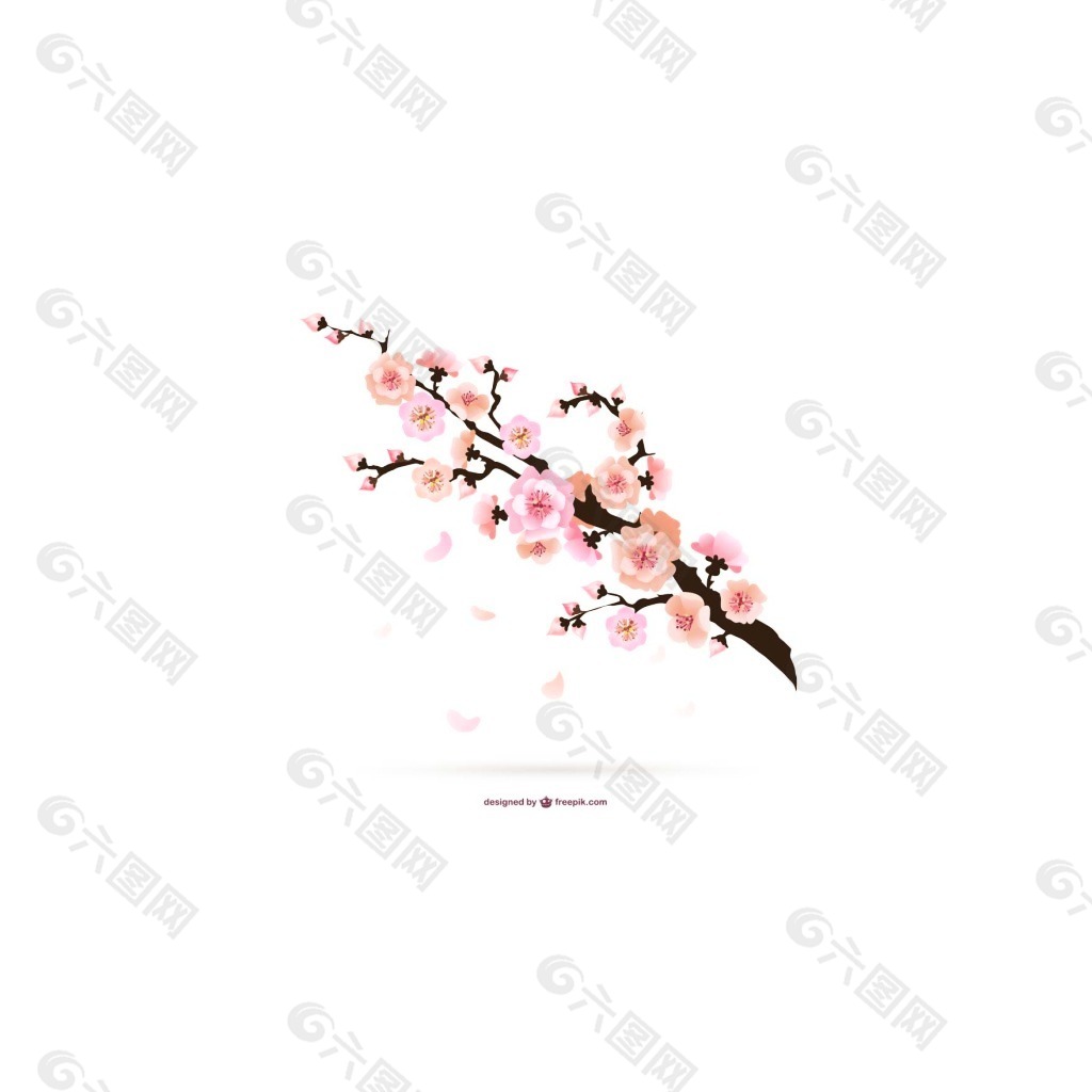 梅花矢量图下载