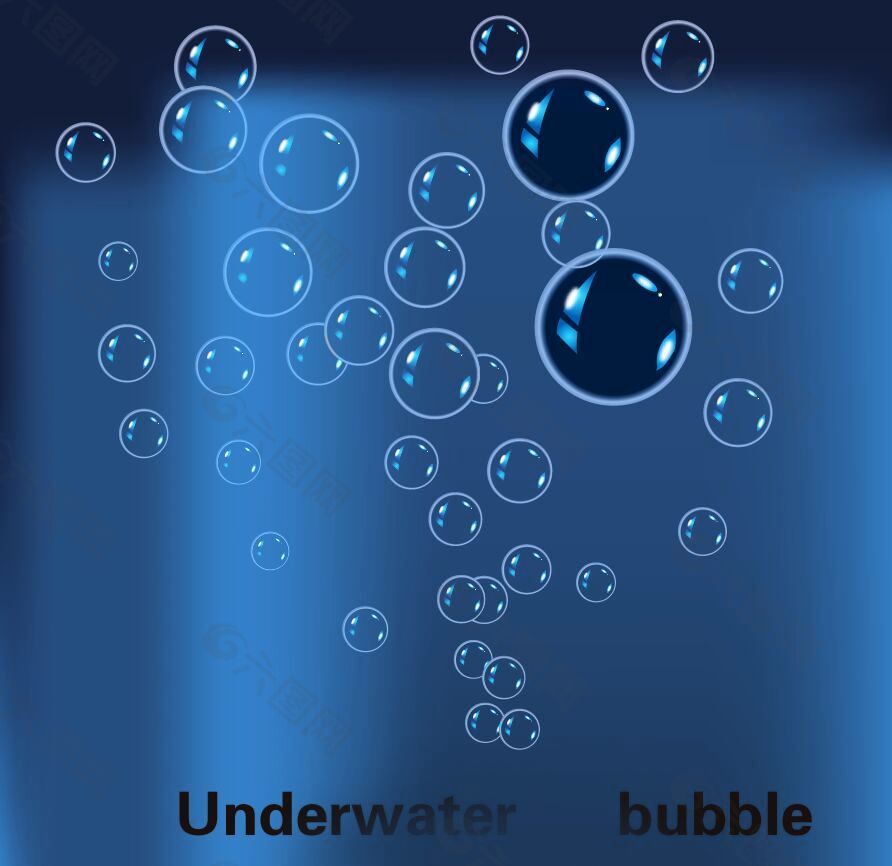 深海水气泡