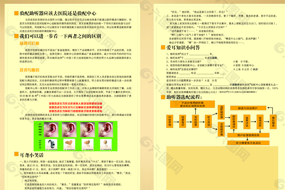 助听器彩页图片