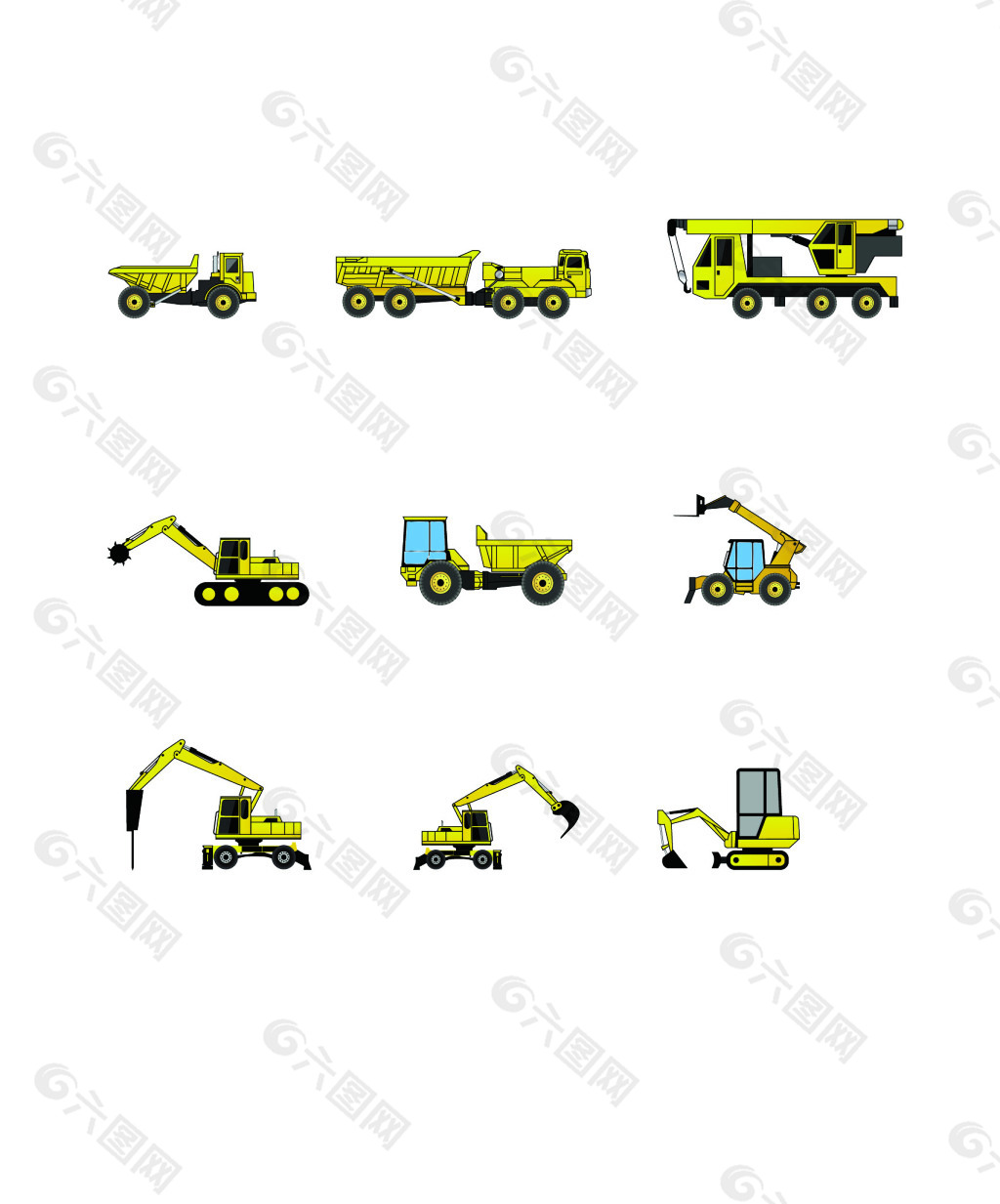 工程车拖拉机挖掘机
