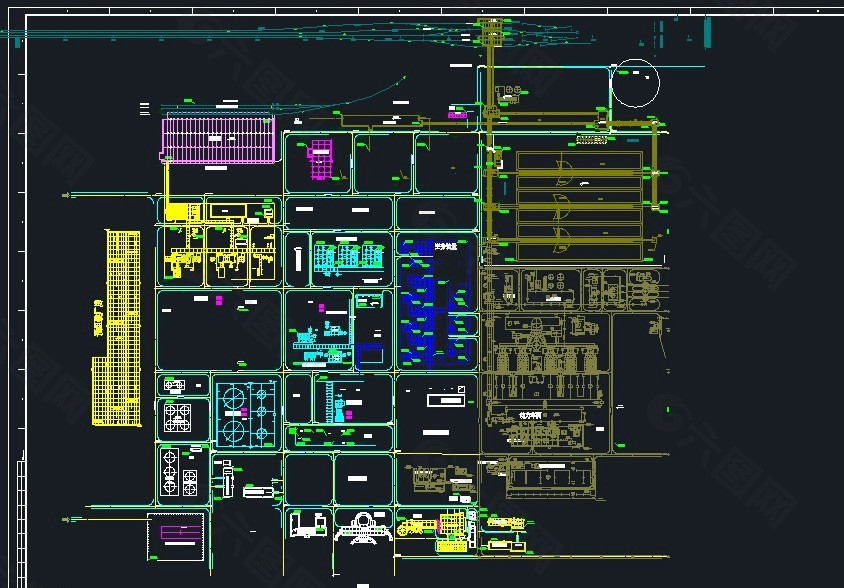 化工厂总平面布置图图片