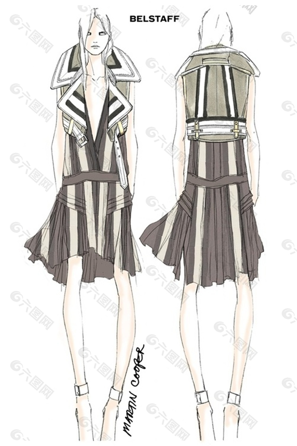 服装设计手绘效果图
