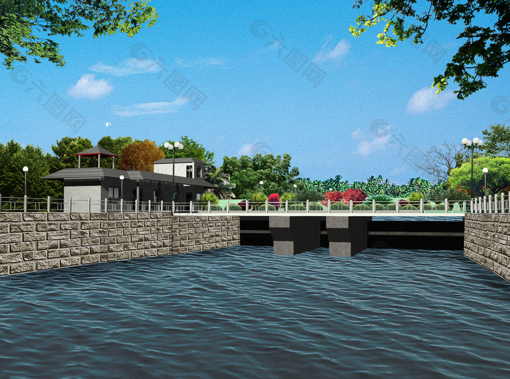 河坝环境设计图片