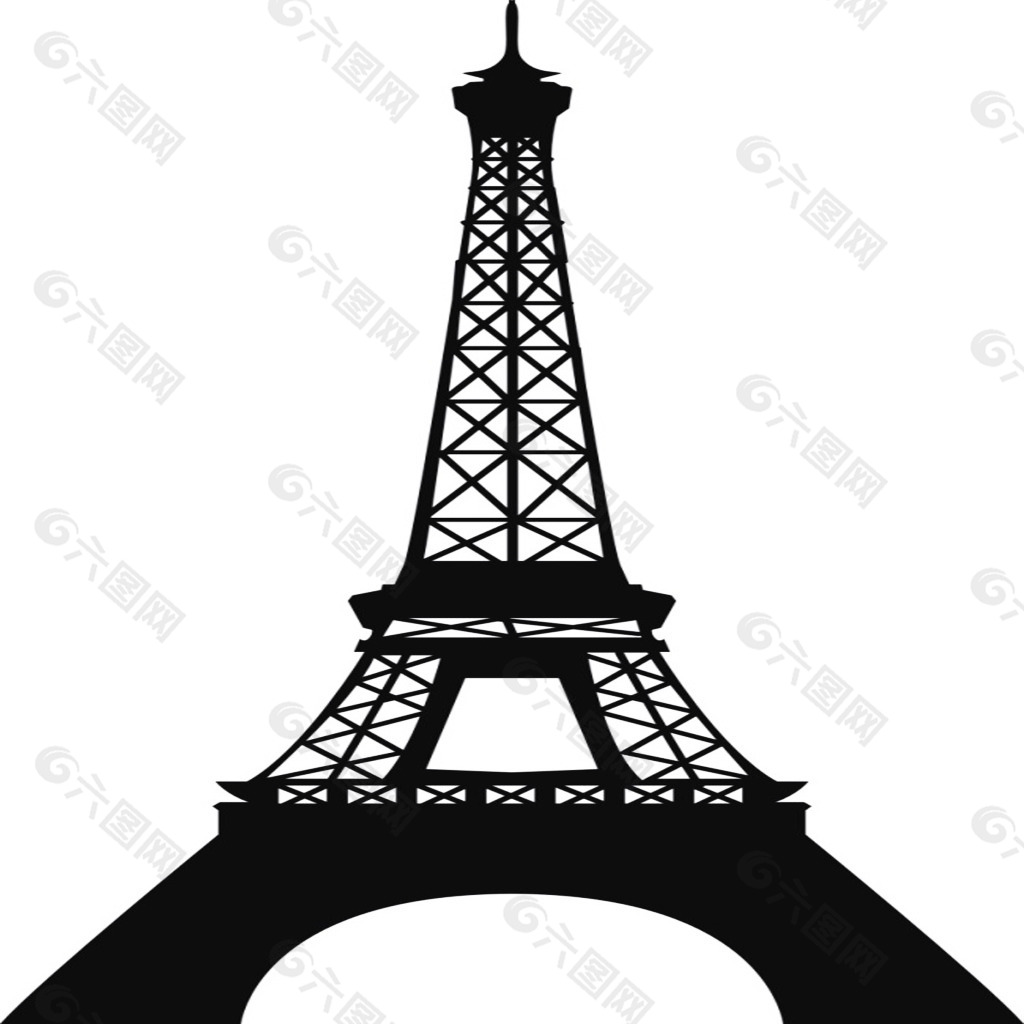 法国巴黎的埃菲尔铁塔。黑白图像风景名胜免费下载_jpg格式_3744像素_编号42809826-千图网