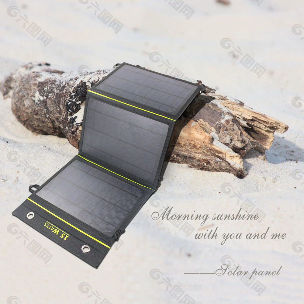 太阳能移动电源模板高清PSD下载