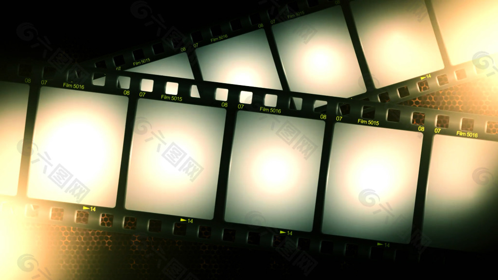 光效电影胶片动态背景视频素材