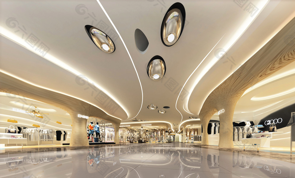 购物中心装修设计效果图图片
