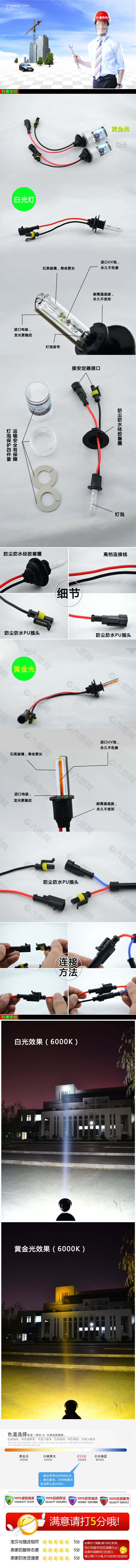 淘宝疝气灯详情页