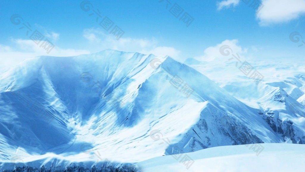 雪山背景图片免费下载