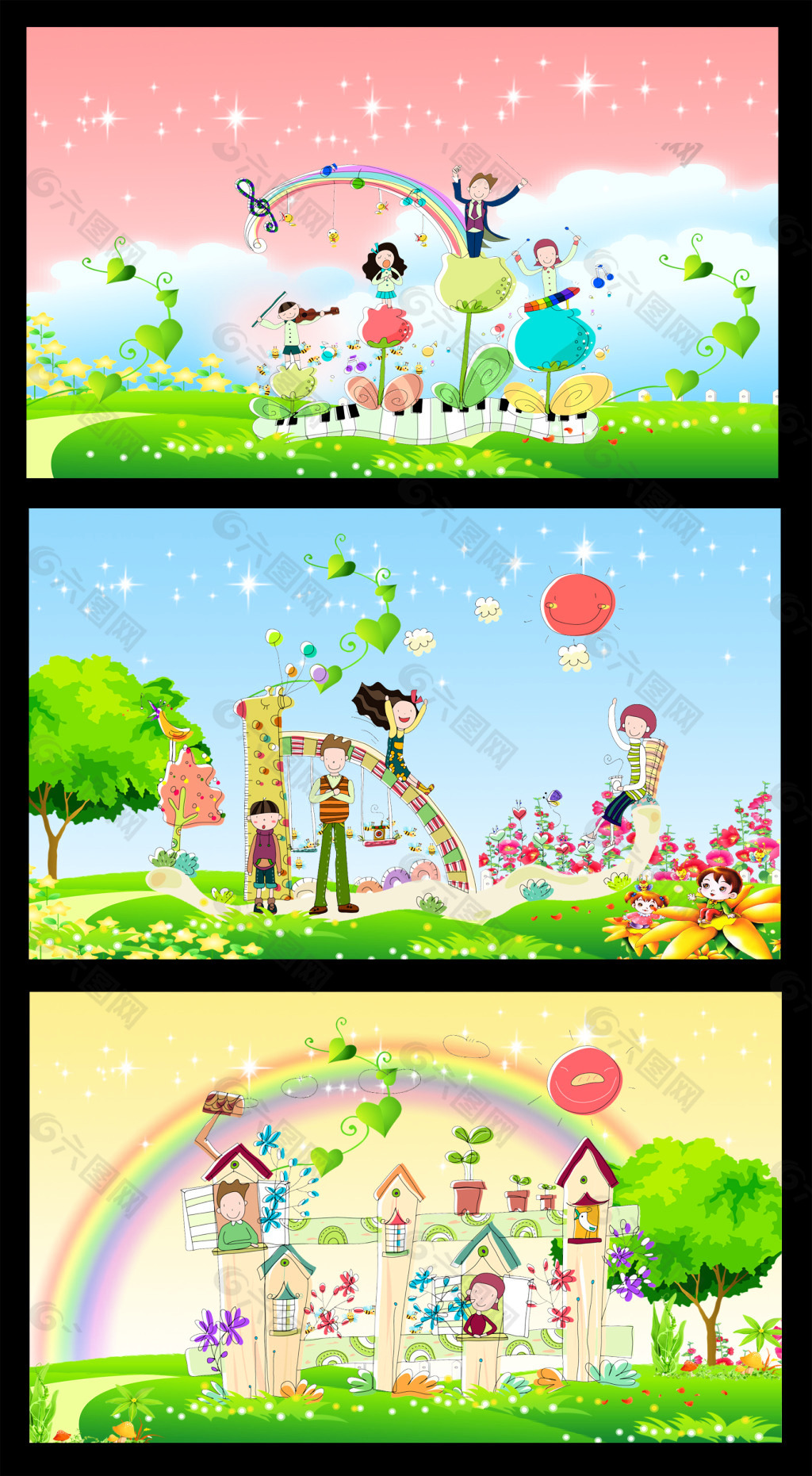 学校卡通背景平面广告素材免费下载 图片编号 5344341 六图网