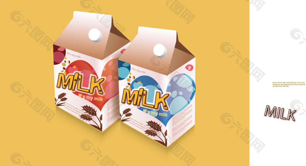 牛奶盒包装设计