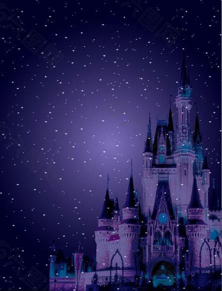 紫色星空城堡