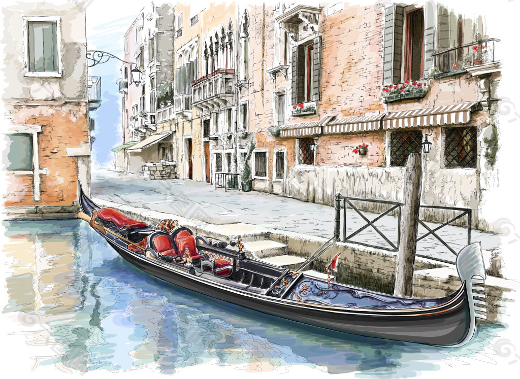 欧州水墨画