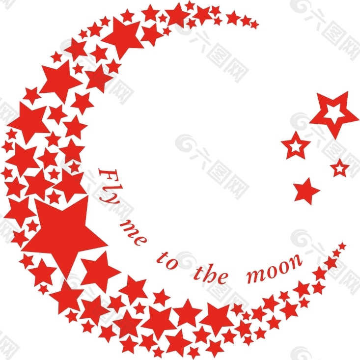 星星组成的月亮