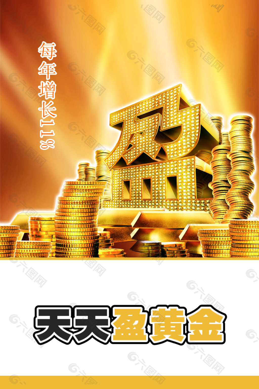 金融  黄金  海报