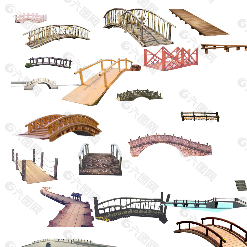 拱桥后期素材图片