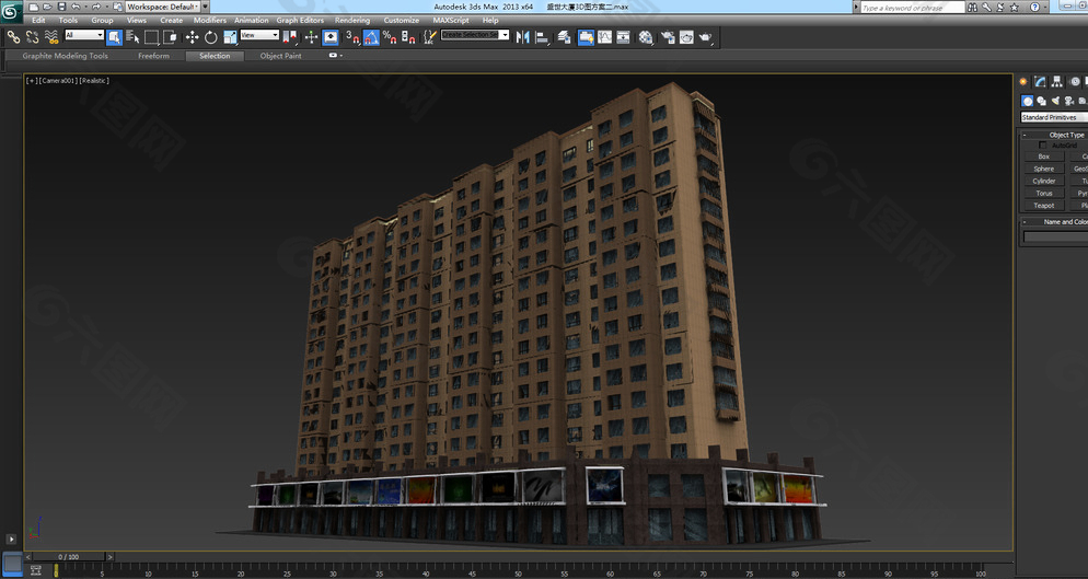 盛世大厦3D模型文件源文件图片