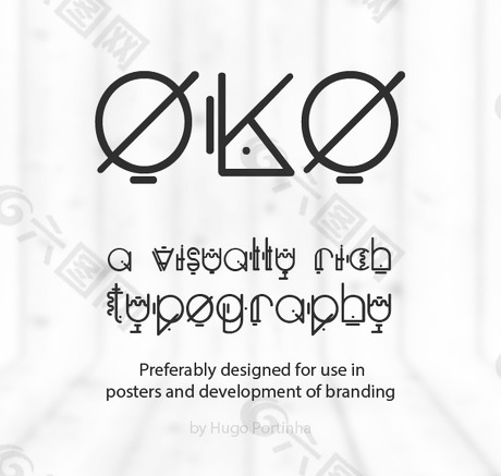 Oko+free+fonts字体