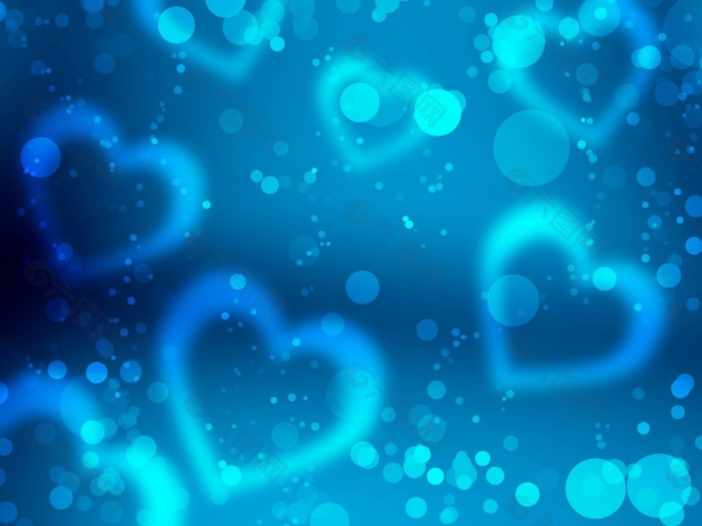蓝色情人的心形图设计元素素材免费下载(图片编号:2170309)-六图网