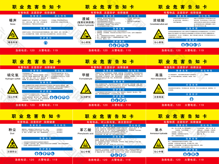 职业危害告知卡