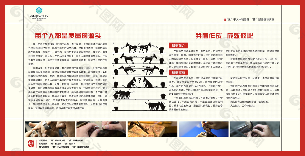 企业文化质量宣传栏图片
